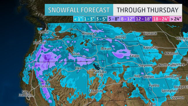 Winter Storm Rising From The West