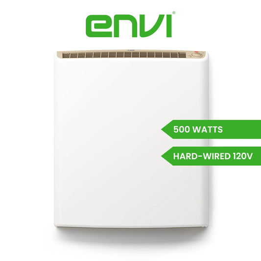 Envi 120v Hardwired Electric Panel Wall Heater - 500 Watts - 3rd Gen (LE5012D)