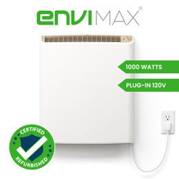 Factory Renewed (Refurbished) EnviMAX 120v Plug-in Electric Panel Wall Heater - 1000 Watts (FR-EM1012P)