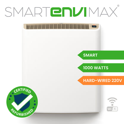 Factory Renewed (Refurbished) Smart EnviMAX 220v Hardwired Electric Panel Wall Heater - 1000 Watts (FR-SM1022D)