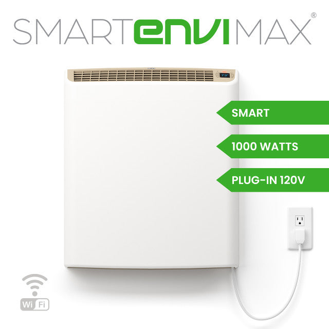 NEW! Smart EnviMAX 120v Plug-in Electric Panel Wall Heater - 1000 Watts (SM1012P)