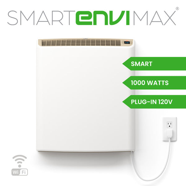 NEW! Smart EnviMAX 120v Plug-in Electric Panel Wall Heater - 1000 Watts (SM1012P)